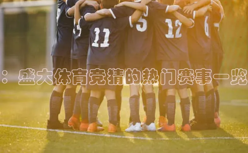 ：盛大体育竞猜的热门赛事一览